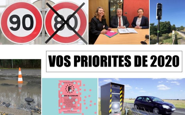 Vos priorités pour 2020, pour une sécurité routière juste et efficace&nbsp;!