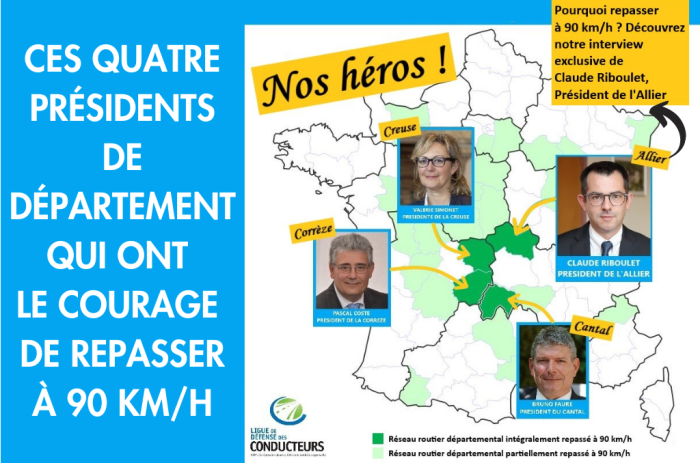 Claude Riboulet, Président de l&rsquo;Allier, repasse son réseau routier à 90 km/h&nbsp;: « Quelle que soit la vitesse à laquelle les accidents arrivent, tous restent mon problème »
