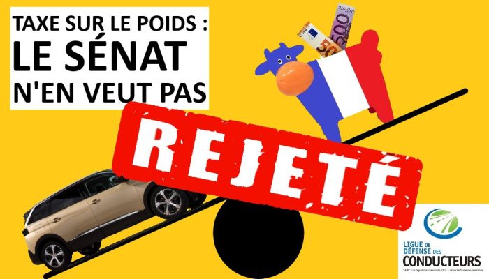 Victoire 2020&nbsp;: le Sénat supprime le malus au poids, aiguillonné par la mobilisation et les arguments de la Ligue de Défense des Conducteurs et de ses sympathisants