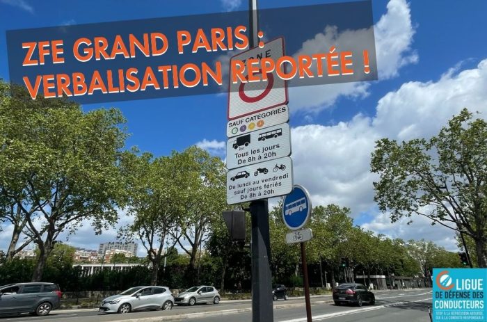 Zone à faibles émissions&nbsp;: la verbalisation des véhicules bannis de la Métropole du Grand Paris reportée