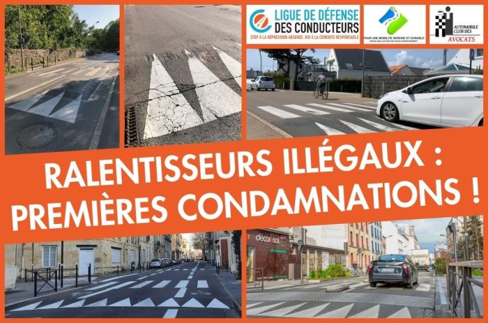 Ralentisseurs illégaux : les condamnations commencent à tomber