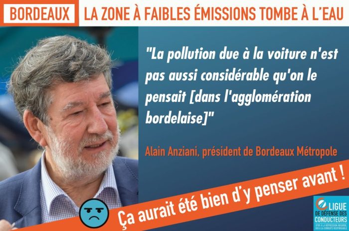 Enterrement de la ZFE de Bordeaux &nbsp;: un cocktail de mauvaise foi, d’hypocrisie et de soulagement