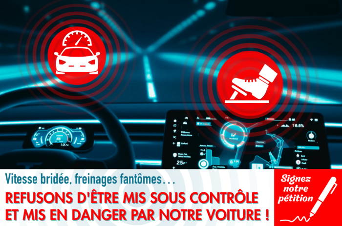 Refusons d&rsquo;être mis sous contrôle et mis en danger par notre voiture !