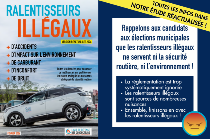 Ralentisseurs illégaux&nbsp;: découvrez notre étude réactualisée sur ce mal 100 % français