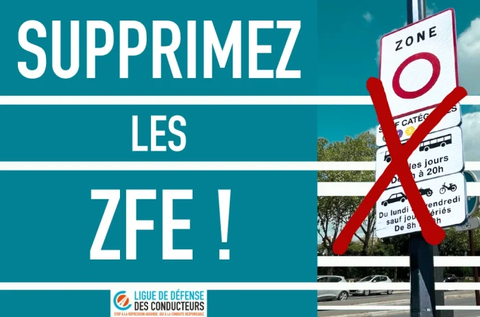 Supprimez les ZFE maintenant !