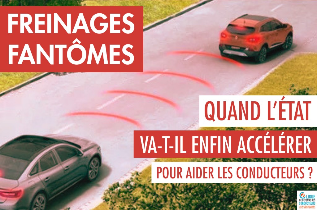 Image d'illustration dont le texte dit "Quand l'État va-t-il accélérer pour aider les conducteurs ?"